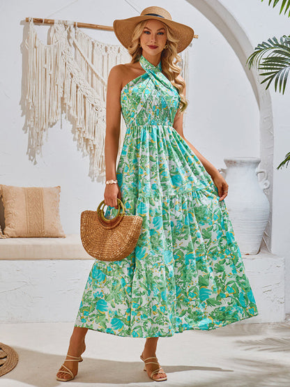 -Kleid mit Print und elegantem Ausschnitt von MW | Resort Style