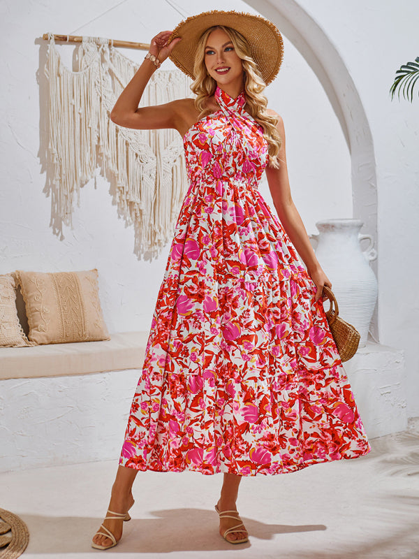 -Kleid mit Print und elegantem Ausschnitt von MW | Resort Style