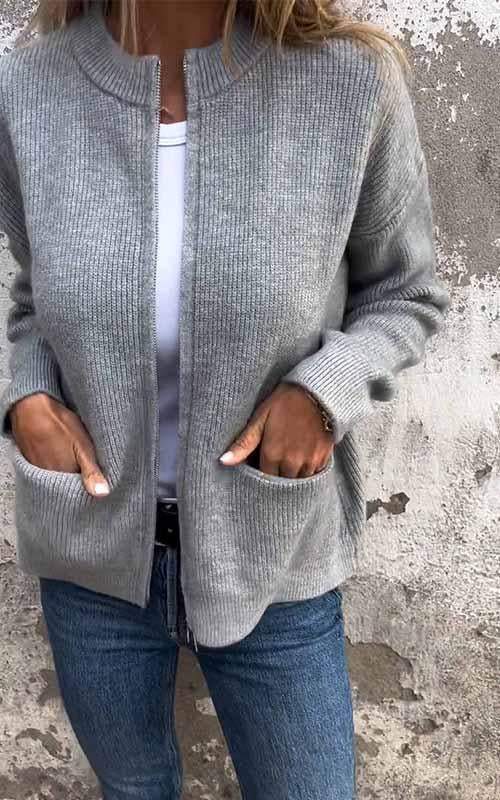 Linda | Stilvolle Herbst-Strickjacke