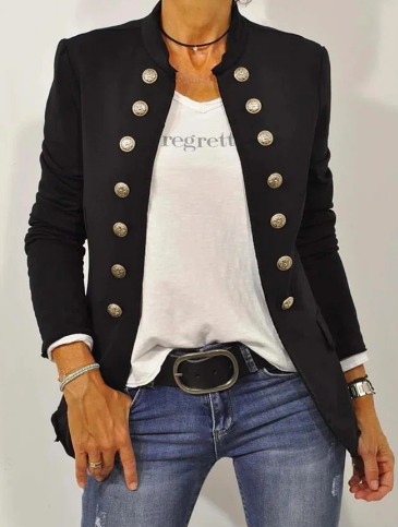 Elegante Jacke mit langen Ärmeln und Knöpfen