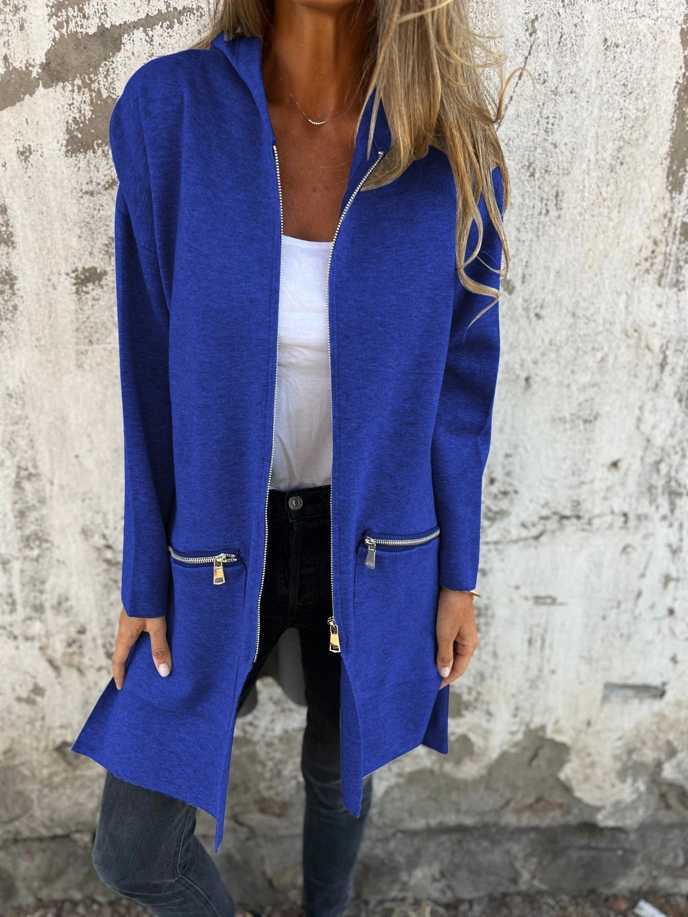 Laurenne - Moderne lange Jacke für Frauen