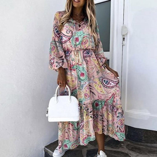 "Deane" Boho-Maxikleid