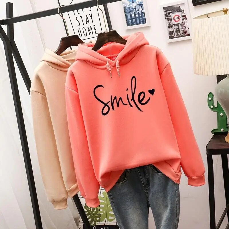 Lächelnder Hoodie - Brie