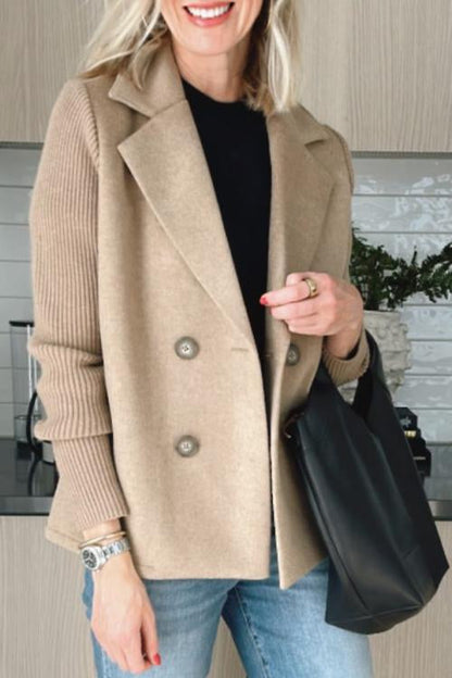 Elvora™ | Eleganter Blazer mit kontrastierenden Ärmeln