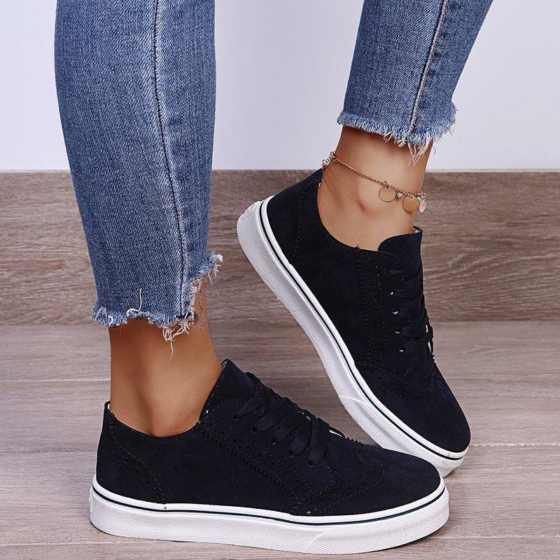 Damen vulkanisierte Schuhe klobig lässig Turnschuhe