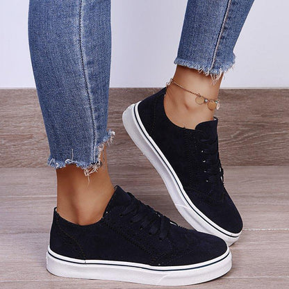 Damen vulkanisierte Schuhe klobig lässig Turnschuhe