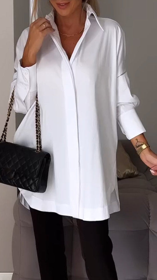 Bettina - Chique-Bluse aus Chiffon in Übergröße