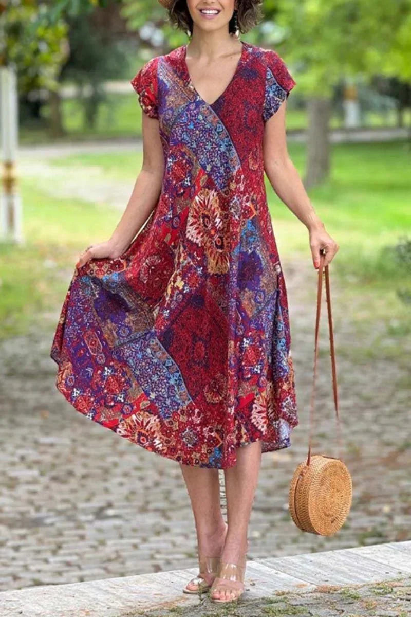 Einfaches und fließendes Kleid