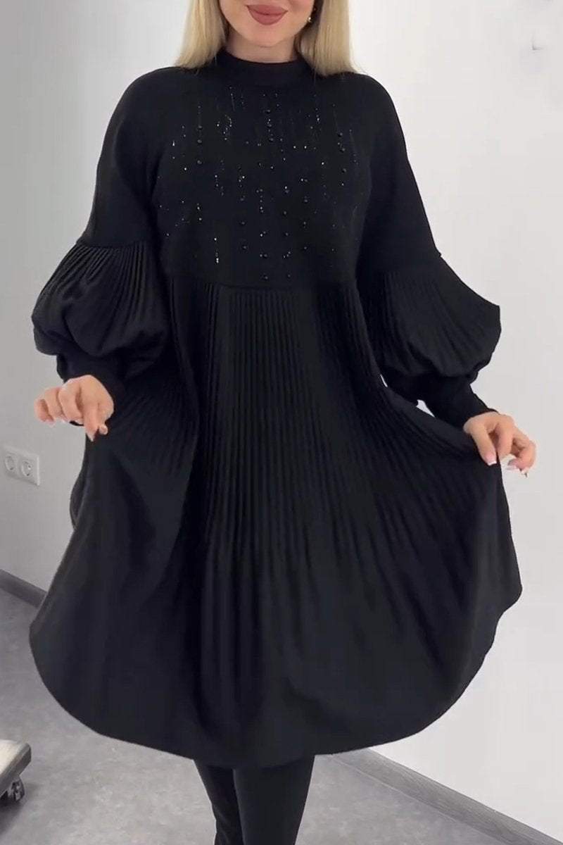 Aelvyna™ | Bauchbedeckendes Plisseekleid