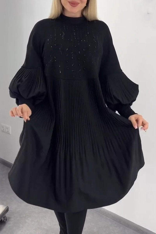 Aelvyna™ | Bauchbedeckendes Plisseekleid
