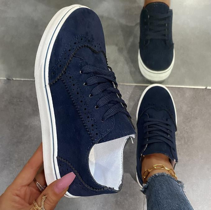 Damen vulkanisierte Schuhe klobig lässig Turnschuhe