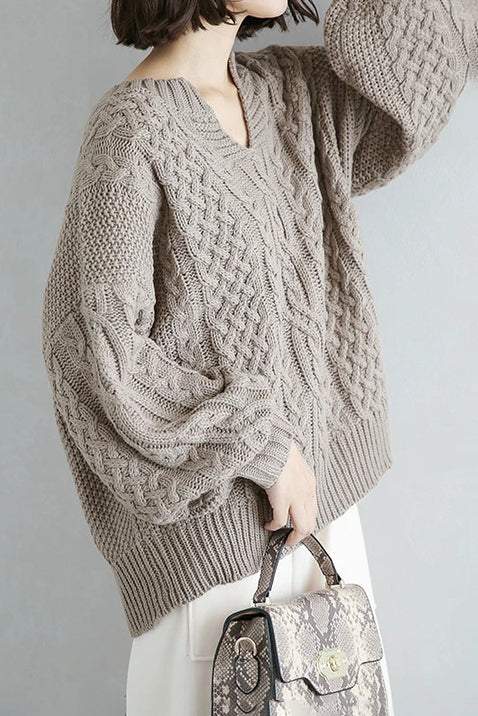 Lana Lockerer Strickpullover