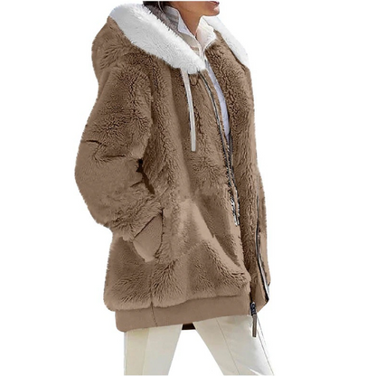 Sarah Cashmere Fleece-Strickjacke | Sleek & Fashionable