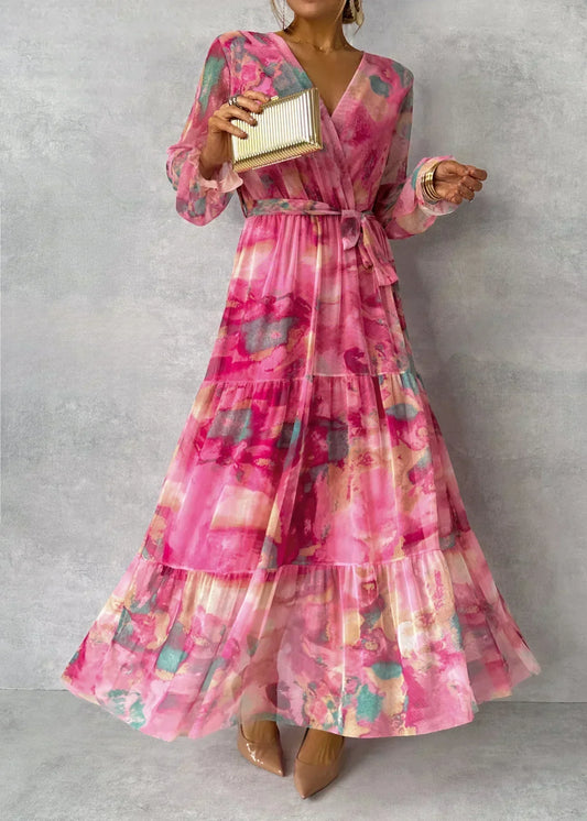 Sommerkleid mit langen Ärmeln in modernem Schnitt