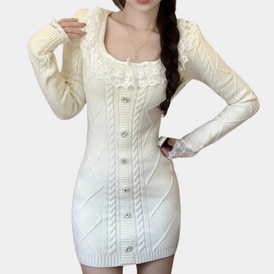JOANNA - Klassisches Strickkleid für Frauen