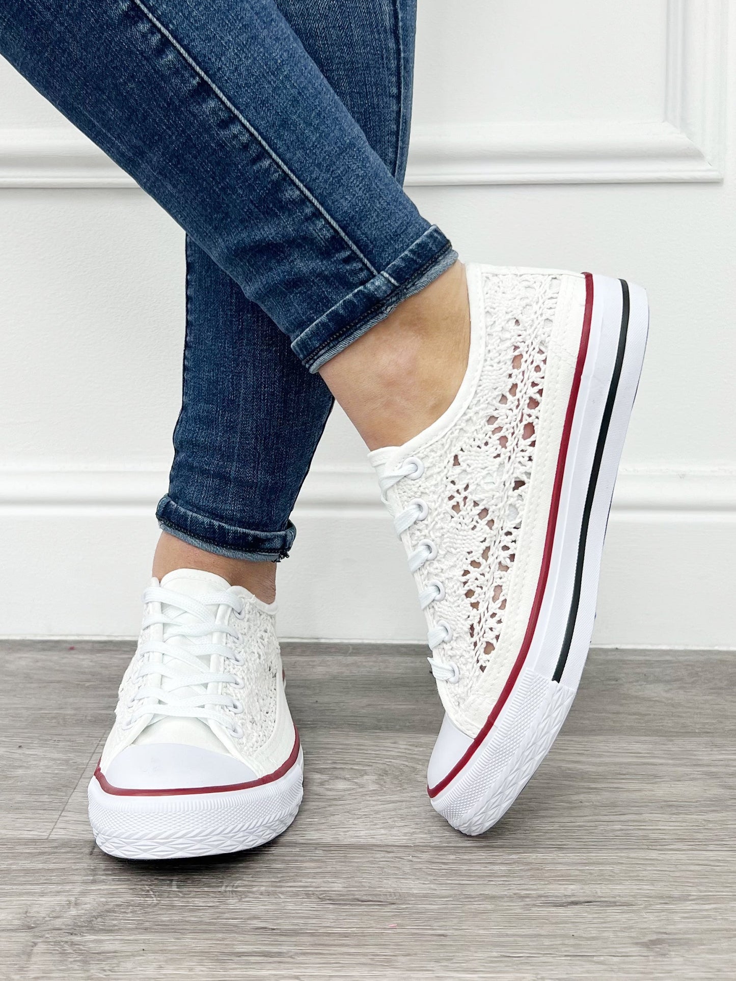 Spitze | Turnschuhe Weiß