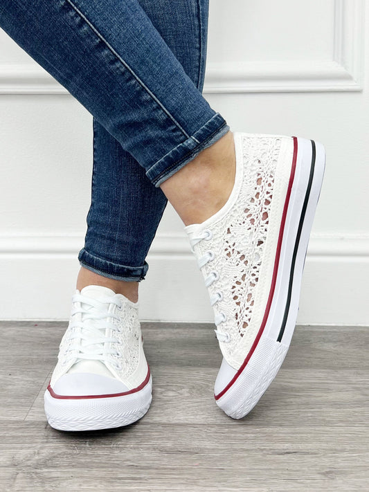 Spitze | Turnschuhe Weiß