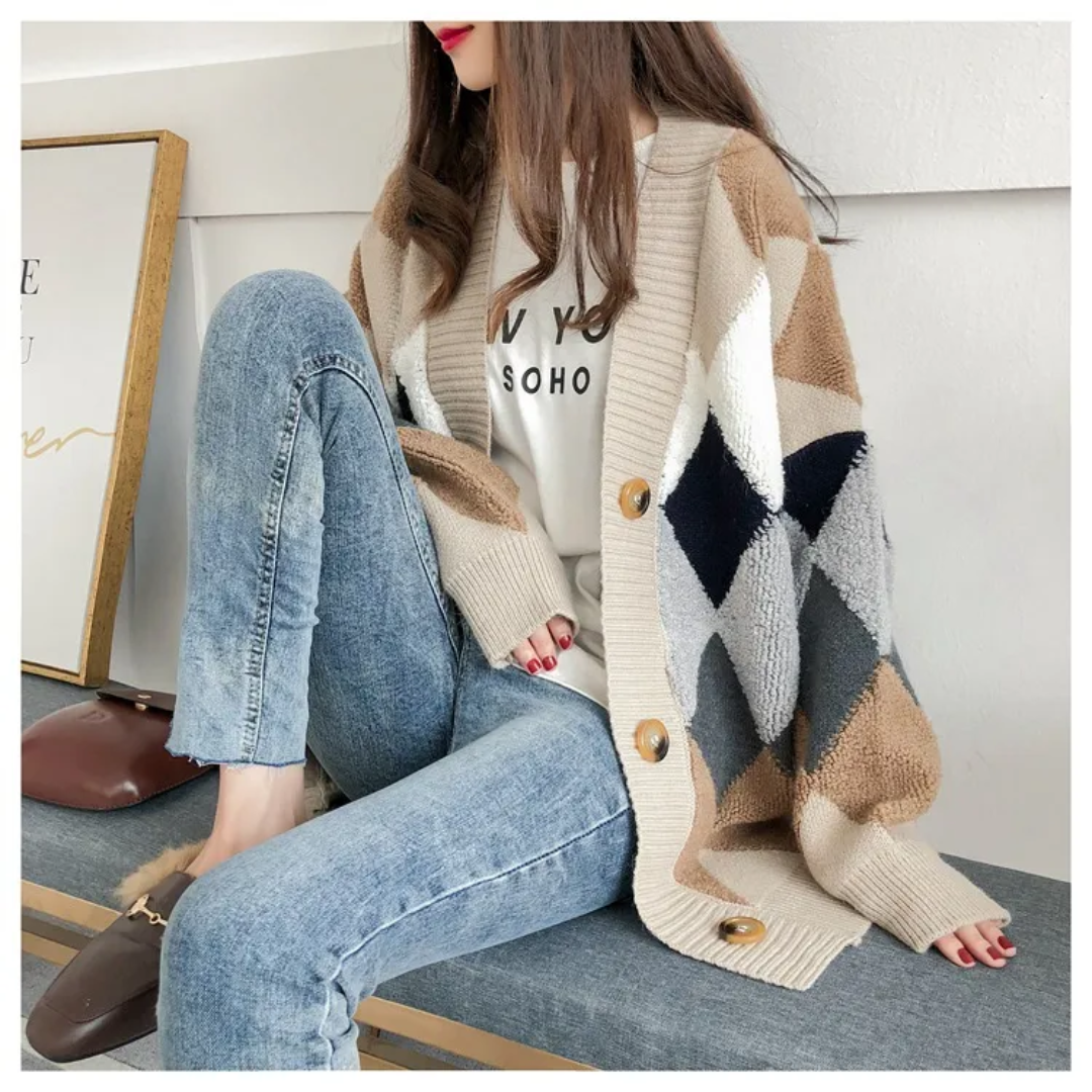 Lena Oversized Strickjacke | Cool & trendy