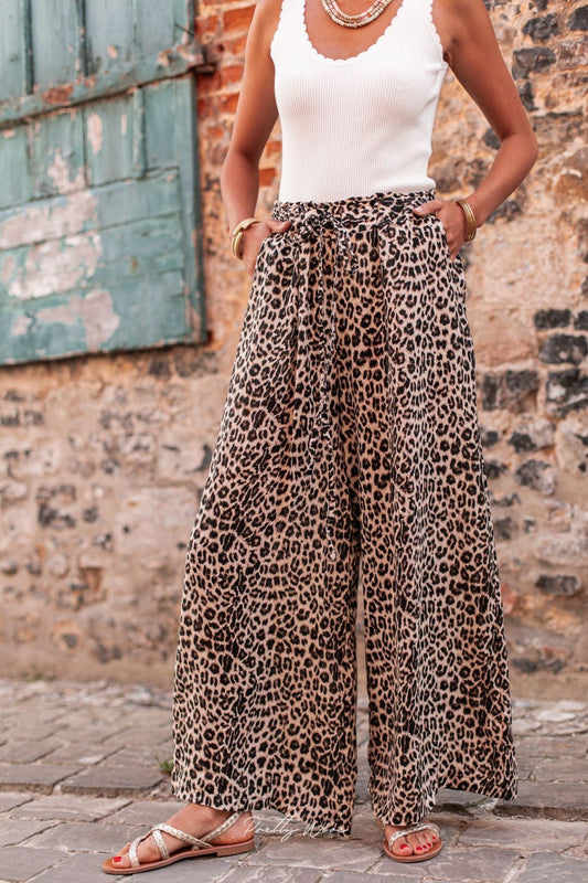 Zaina - Stylische Sommerhose im Leopardenlook