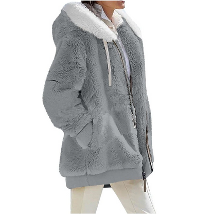Sarah Cashmere Fleece-Strickjacke | Sleek & Fashionable