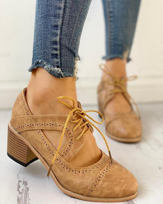 Elara - Stiefel mit Vintage-Absatz für Frauen