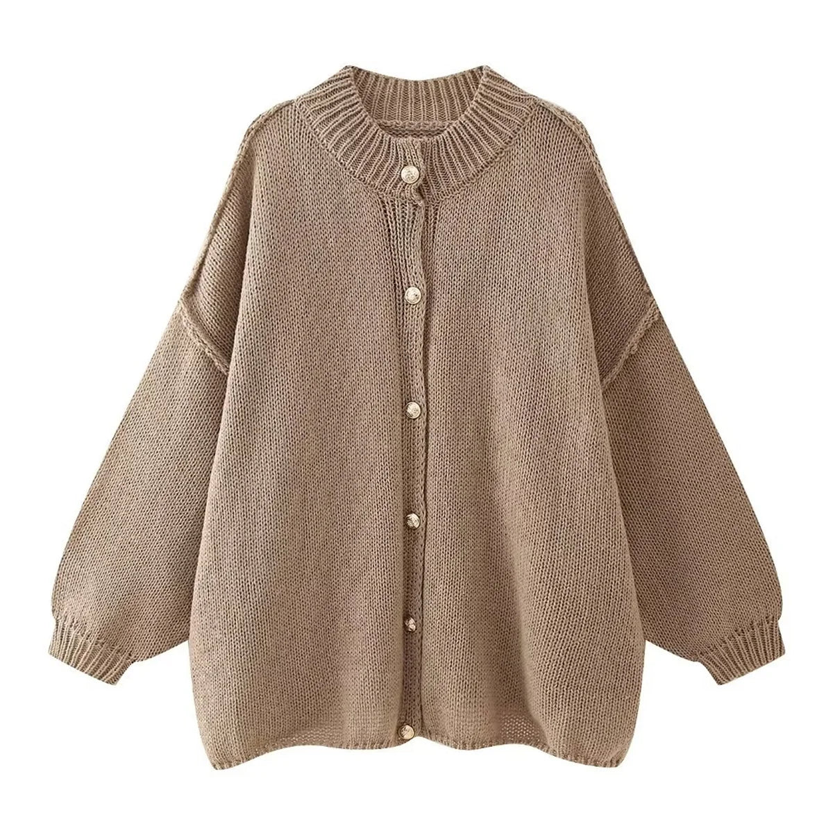 Locker sitzende Strickjacke für Frauen