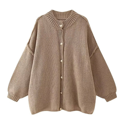 Locker sitzende Strickjacke für Frauen