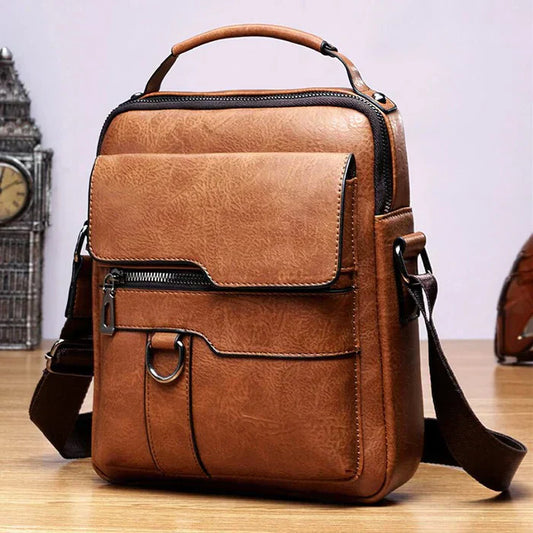 Quinn - Stylische Messenger Bag aus Leder