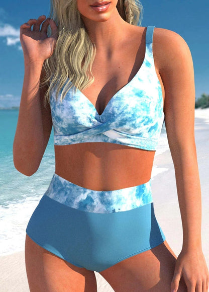 Bikini mit Polka Dots und Streifen