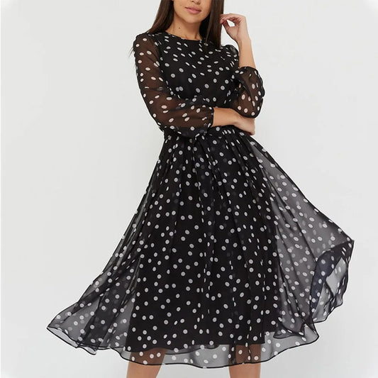Marilyn - Kleid mit Polka Dots für Frauen
