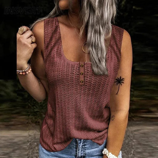 Stylisches ärmelloses Damen-Top