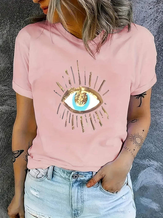 Lässiges T-Shirt Damen - Grafikdruck - Bequem - perfekt für jeden Tag