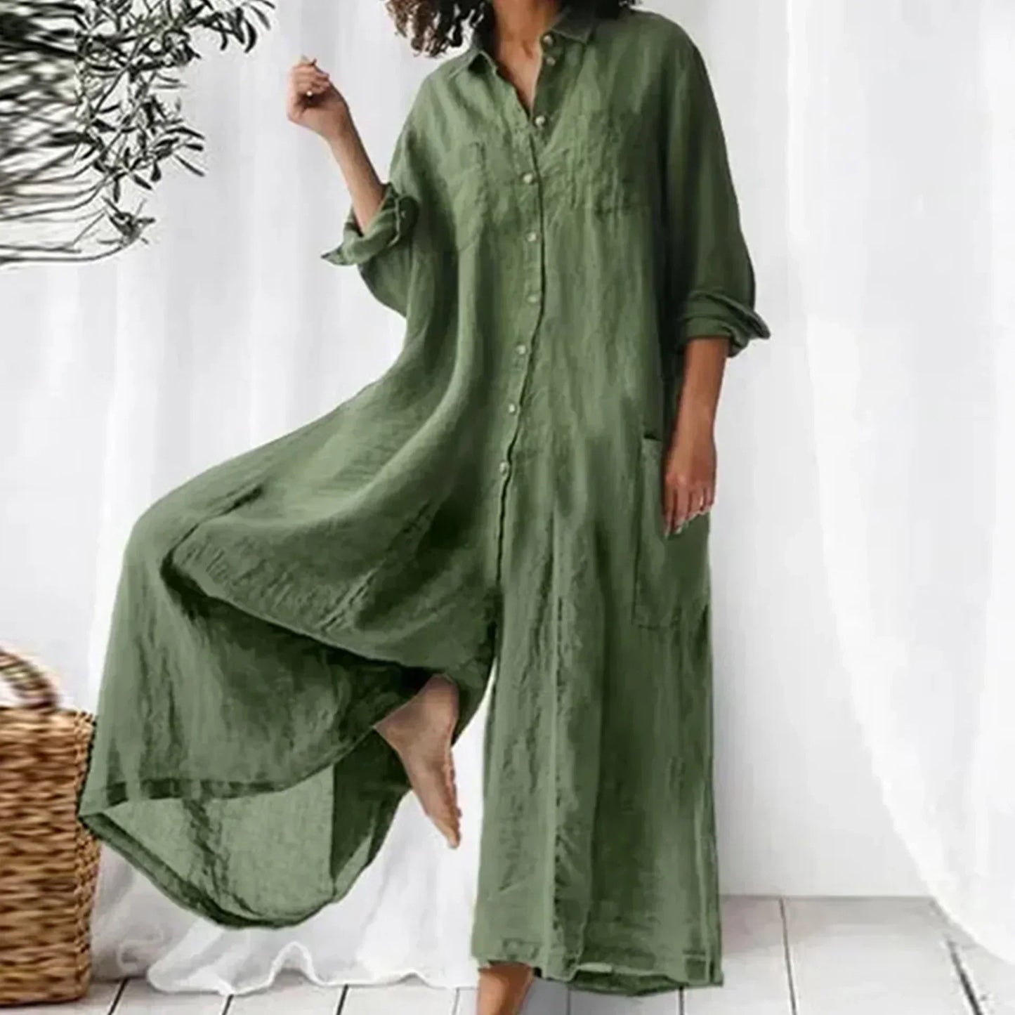 Bequemer, locker sitzender Overall