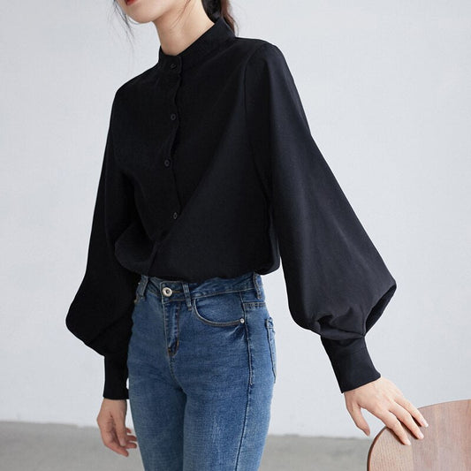 AYELET | Bluse mit Puffärmeln