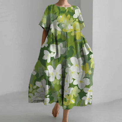 Amelia - Midikleid mit floralem Muster