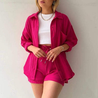Damen-Sommer-Set - Trendy - luftiges Shirt und bequeme Hose - perfekt für heiße Tage