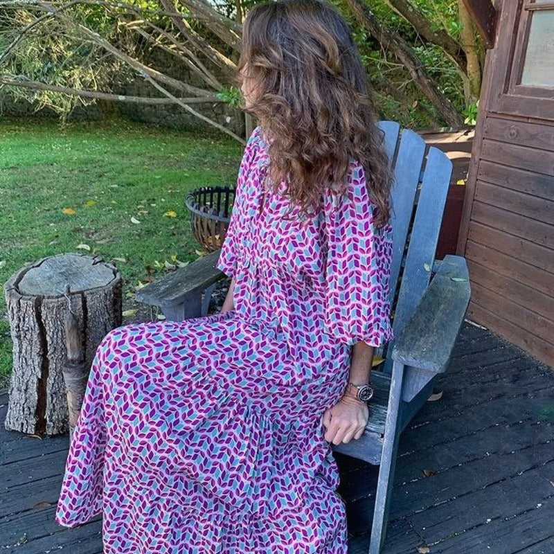 Pauline - Kleider mit geometrischem Druck