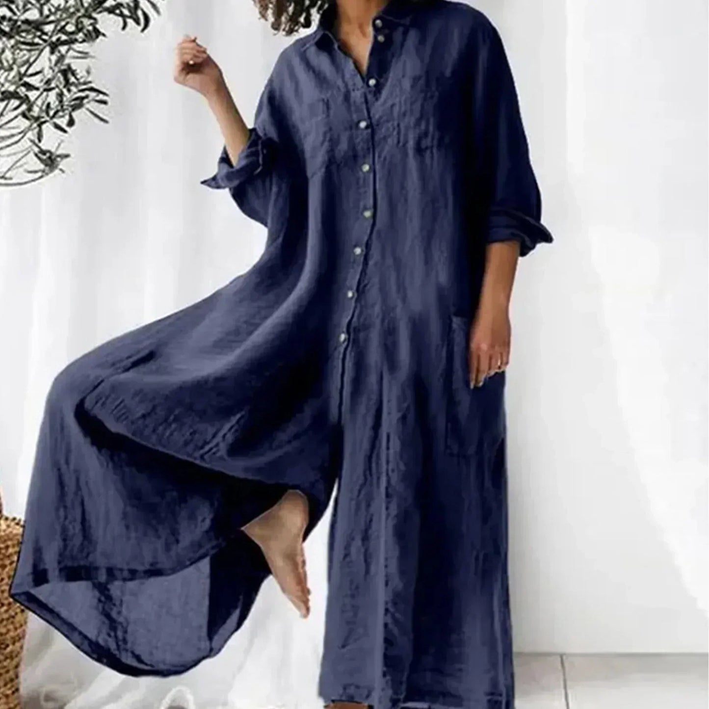 Bequemer, locker sitzender Overall