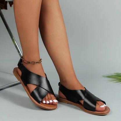 Savannah - Damen Ledersandalen mit Schnalle