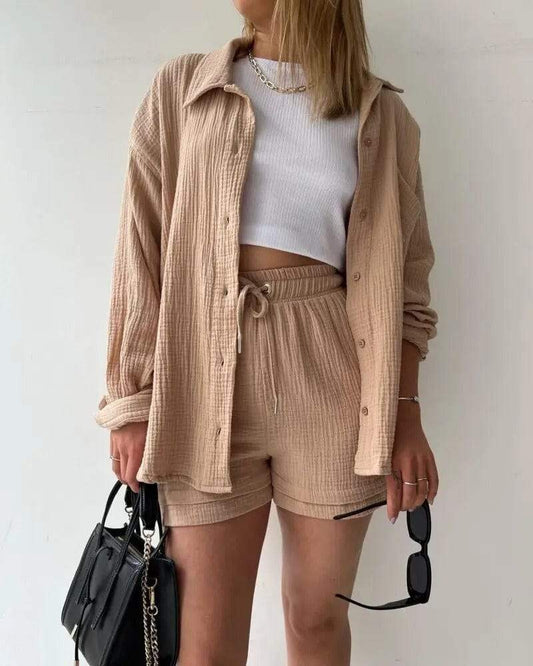 Damen-Sommer-Set - Trendy - luftiges Shirt und bequeme Hose - perfekt für heiße Tage