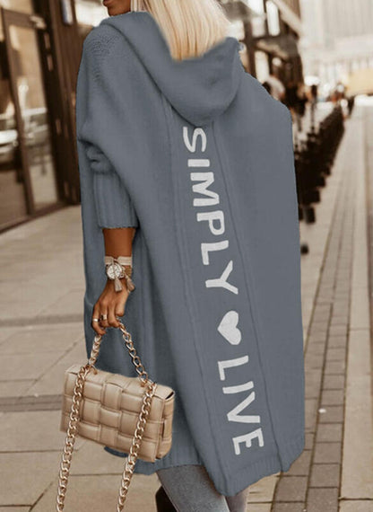 Elegante Strickjacke mit langen Ärmeln