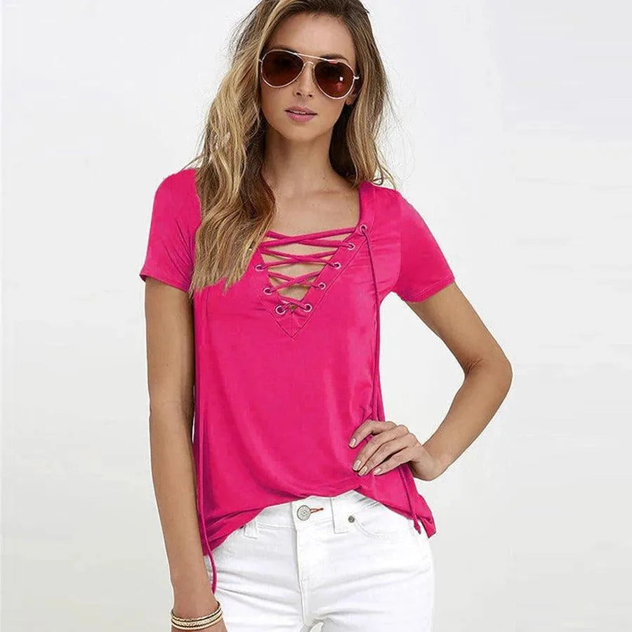 Damen-T-Shirt - Stylisch - Weiches Material - Ideal für den täglichen Gebrauch