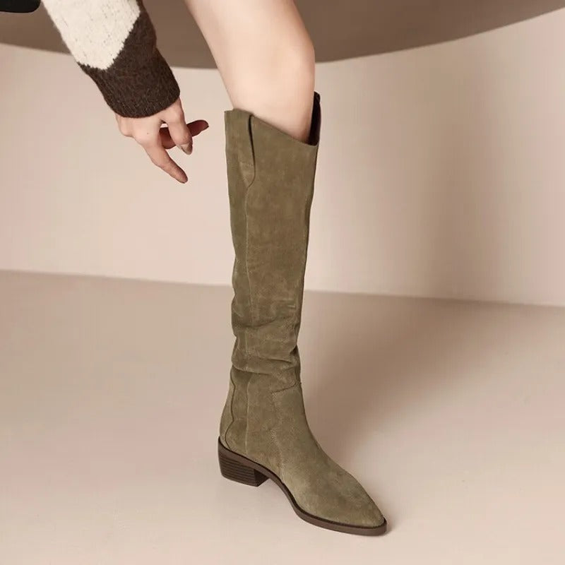 Kniehohe Stiefel | Schwarz - Klassisch und schick - Perfekt für kalte Tage