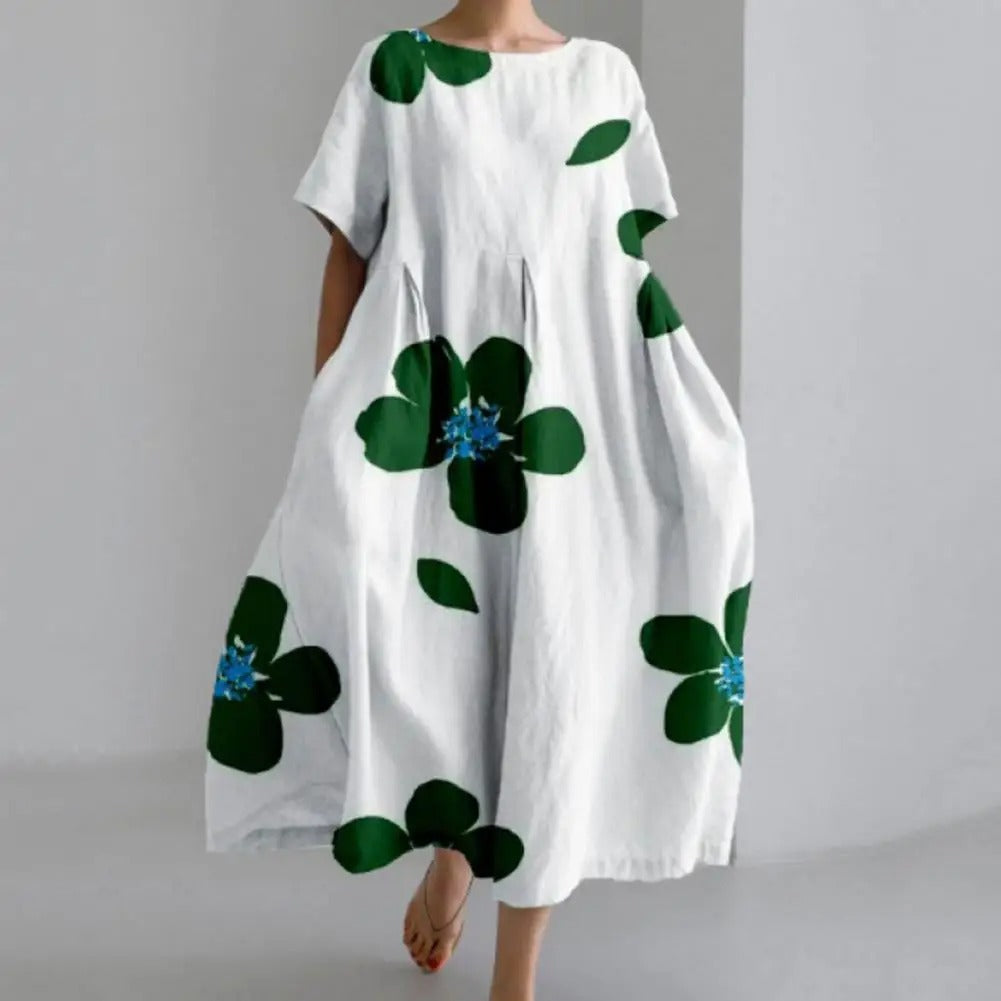 Amelia - Midikleid mit floralem Muster