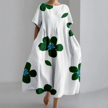 Amelia - Midikleid mit floralem Muster