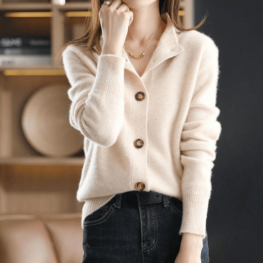 modische bequeme Strickjacke für Frauen