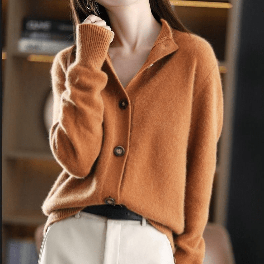 modische bequeme Strickjacke für Frauen