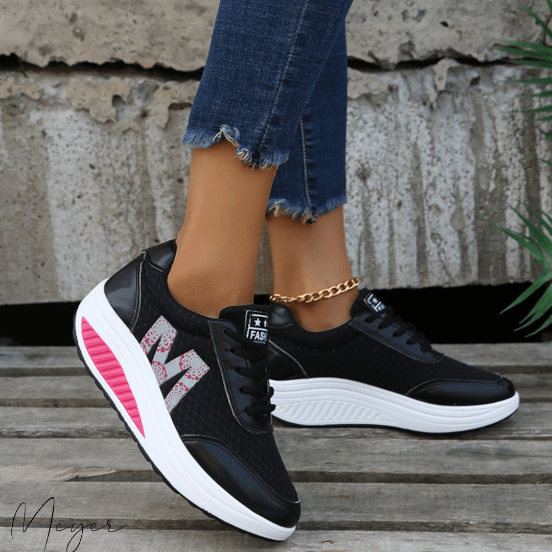 Frauen Turnschuhe dicken Boden Plattform Schuhe
