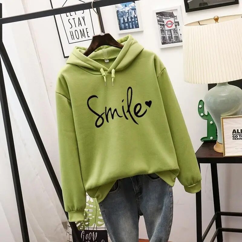 Lächelnder Hoodie - Brie
