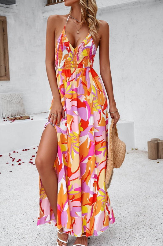 Orangefarbenes Kleid